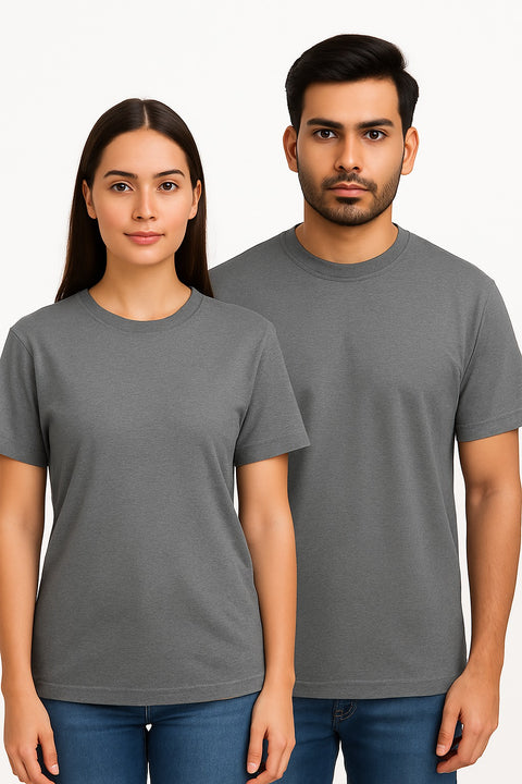 Regular T-Shirt -Gray - 220 GSM