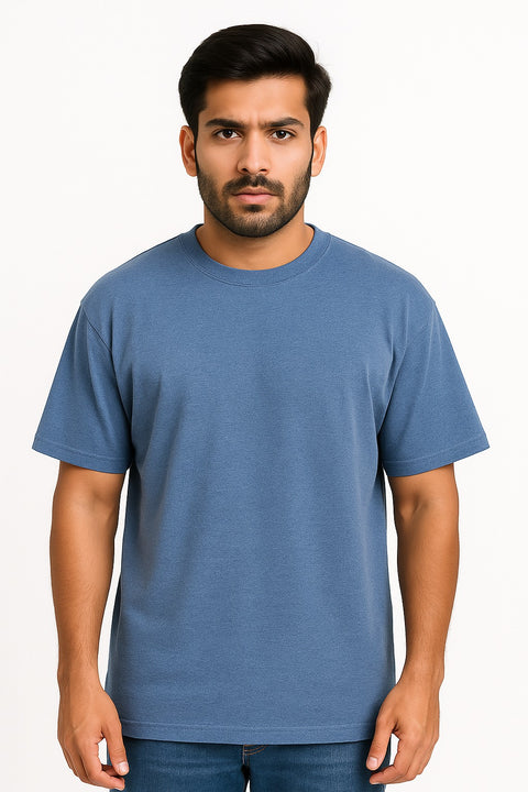 Oversized T-Shirt - Millage blue- 190 GSM
