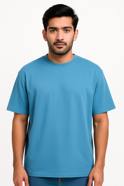 Oversized T-Shirt -Blue - 220 GSM