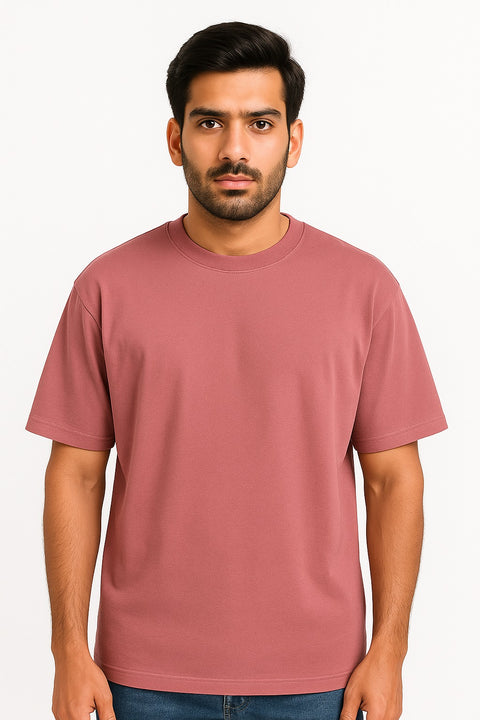 Oversized T-Shirt -Wood rose - 220 GSM