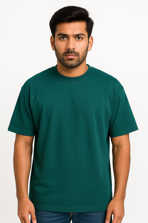 Oversized T-Shirt - Teal green- 190 GSM